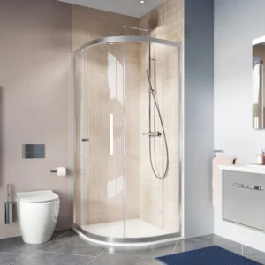 Crosswater 800 x 800mm Clear 6 Quadrant Single Door Shower Enclosure