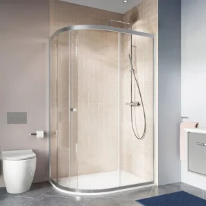 Crosswater 1200 x 900mm Clear 6 Offset Quadrant Single Door Shower Enclosure