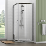 Cove Quadrant Shower Enclosure with Tray + Waste 800 x 800mm