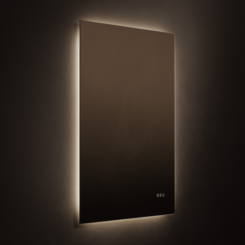 Roxbury Rectangular 800 x 1000mm Backlit LED Mirror with Demister Pad - Image 4