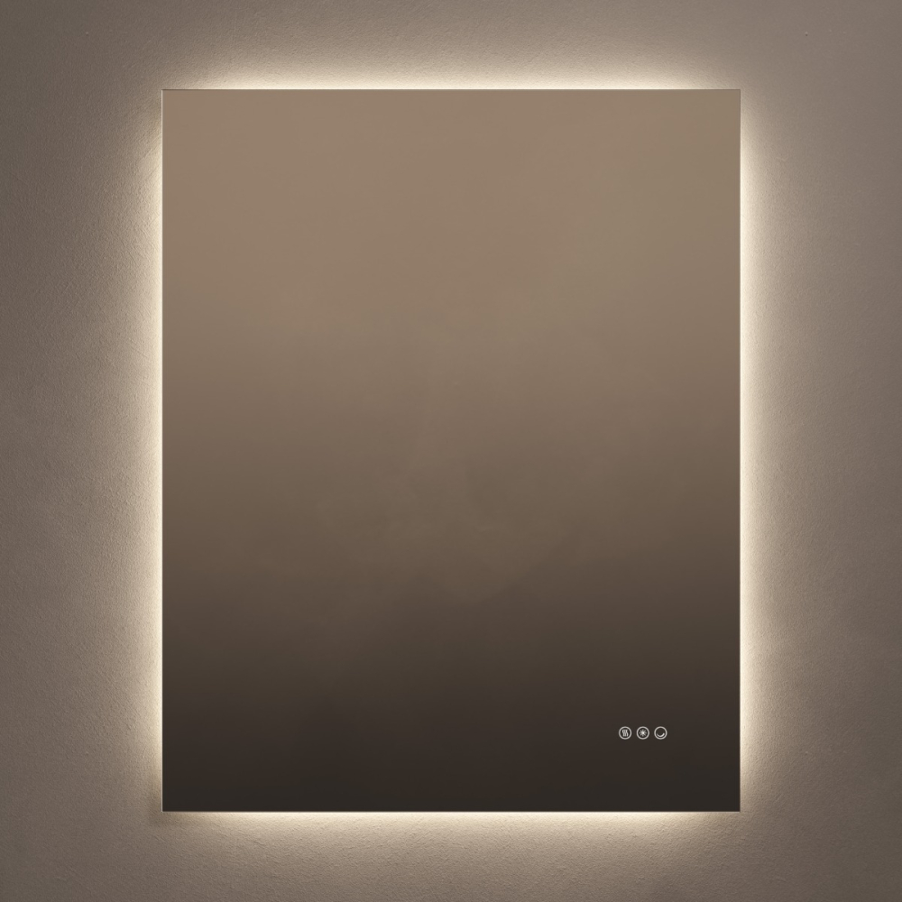 Roxbury Rectangular 800 x 1000mm Backlit LED Mirror with Demister Pad - Image 5