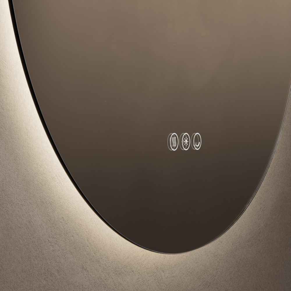 Roxbury Capsule 600 x 1000mm Backlit LED Mirror with Demister Pad - Image 4