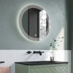 Crosswater Canvass 600mm LED Illuminated Bathroom Mirror with Anti-Fog