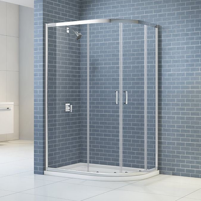 Merlyn IQ 2 Door Offset Quadrant Shower Enclosure