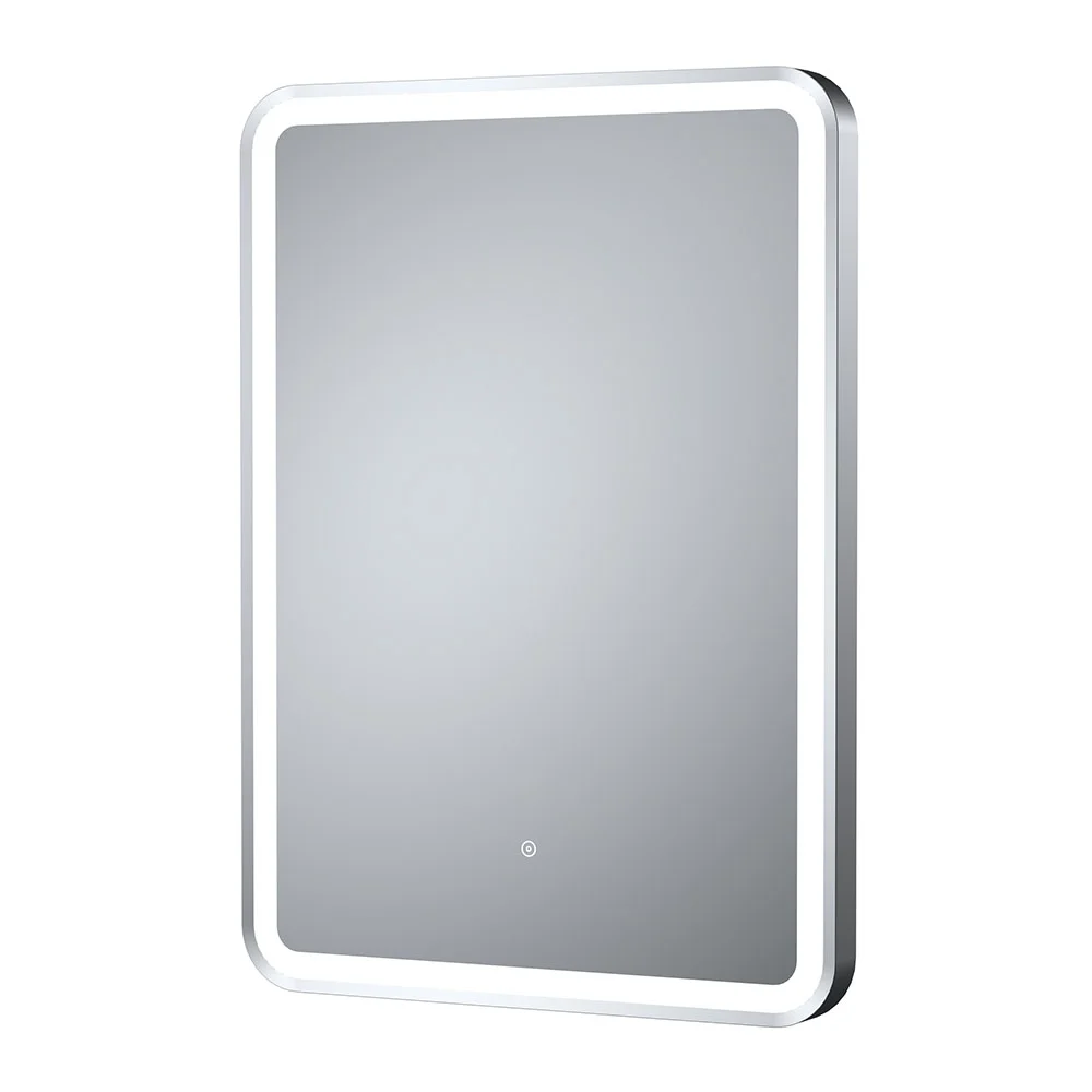 Arezzo Matt Black 500 x 700mm Rectangular LED Mirror with Anti-Fog, Touch Control & Colour Changing Light - Image 3