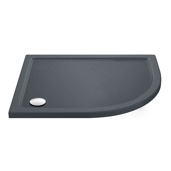 Newark RH 1200 x 900mm Offset Quadrant Enclosure + Slate Effect Tray - Image 2