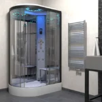 Insignia Platinum 1100 x 700mm Steam Shower Black Frame (3rd Generation)