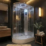 Insignia Platinum Shower Cabin 1200 x 800mm - Chrome Frame/Mirror - Right Hand