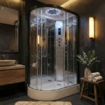 Insignia Platinum 1200 x 800mm Non-Steam Shower Cabin Black Frame