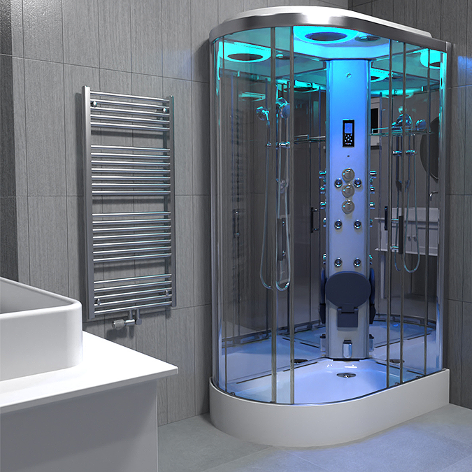 Insignia Premium 1100 x 700mm Steam Shower Chrome Frame