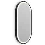 Roxbury Capsule 400 x 800mm Backlit LED Matt Black Mirror with Demister Pad