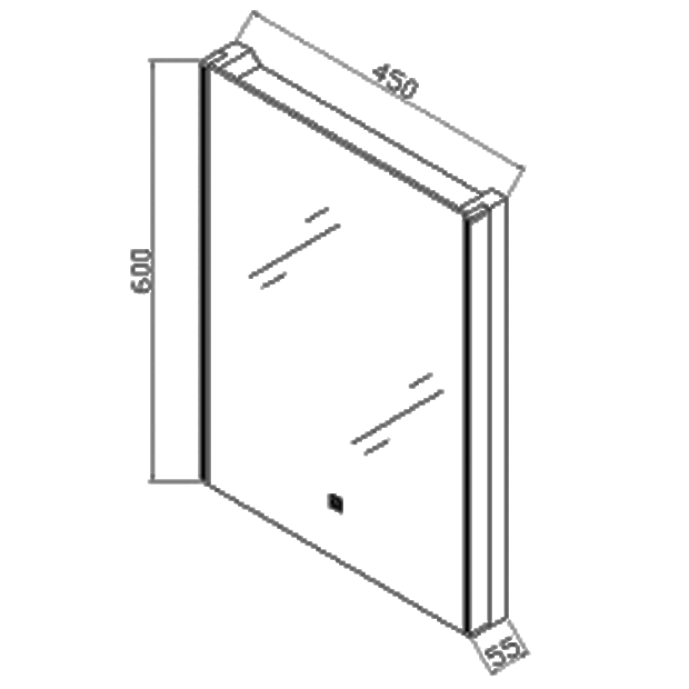 RAK Resort 600 x 450mm LED Mirror with Demister Pad and Shaver Socket ...