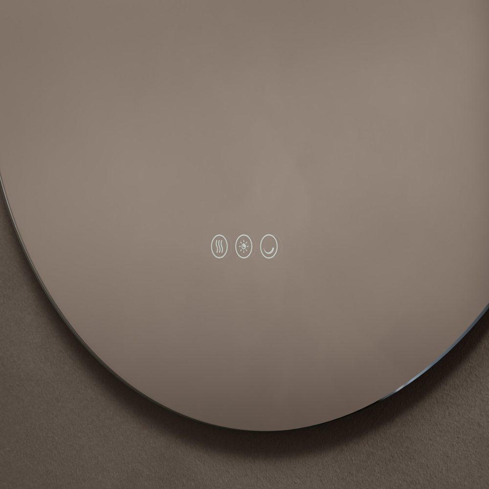 Roxbury Round 600mm Backlit LED Mirror with Demister Pad - Image 4