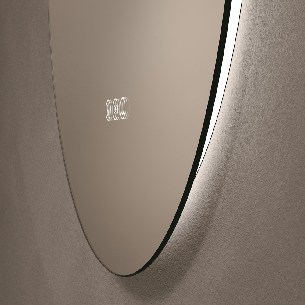Roxbury Round 600mm Backlit LED Mirror with Demister Pad - Image 2
