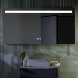 Toreno 1200 x 600mm Landscape LED Bluetooth Mirror with Touch Sensor + Anti-Fog