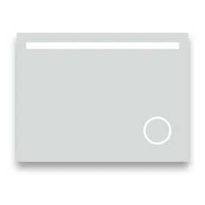 Vancouver 800 x 600mm LED Mirror with Motion Sensor, Magnifier, Anti-Fog Demist & Shaving Socket