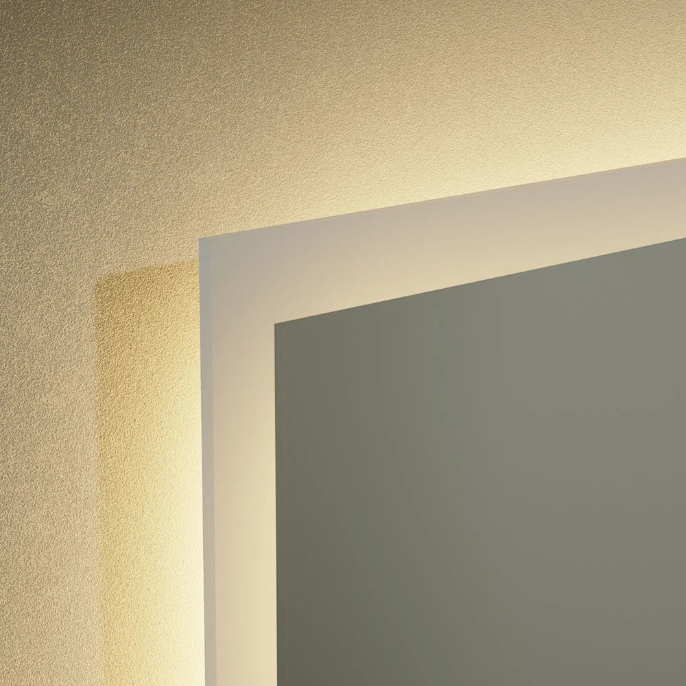 Venice 800 x 1200mm Rectangular LED Illuminated Anti-Fog Bathroom Mirror - Image 4