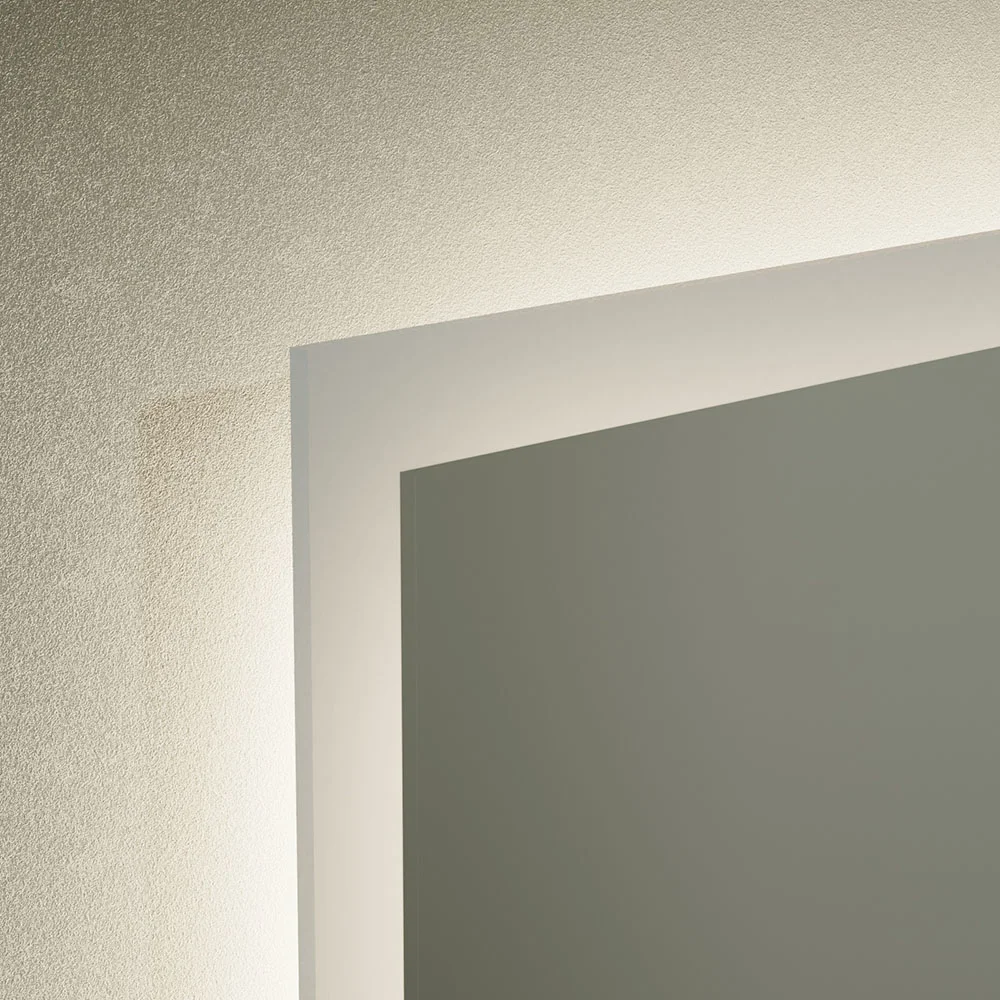 Venice 600 x 800mm Rectangular LED Illuminated Anti-Fog Bathroom Mirror - Image 3