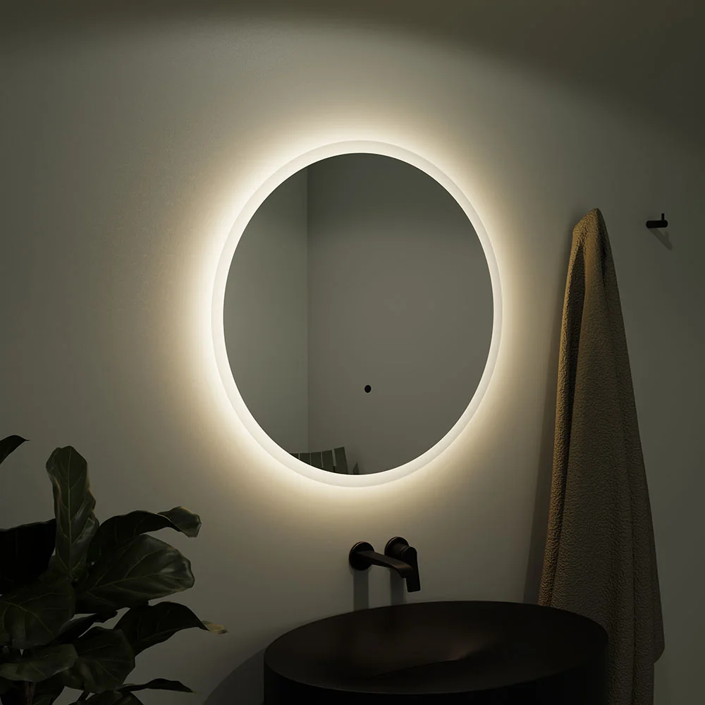 Venice 800mm Round LED Illuminated Anti-Fog Bathroom Mirror