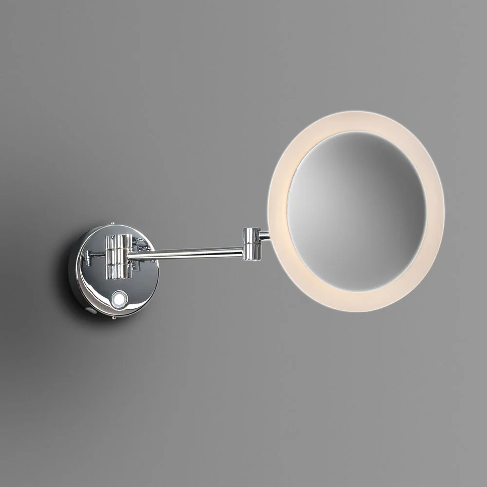 Venice Chrome Round 3x Magnifying LED Cosmetic Mirror