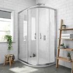 Newark RH 1200 x 900mm Offset Quadrant Enclosure + Slate Effect Tray