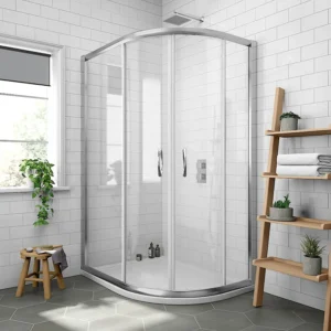 Newark RH 1200 x 900mm Offset Quadrant Enclosure + Slate Effect Tray