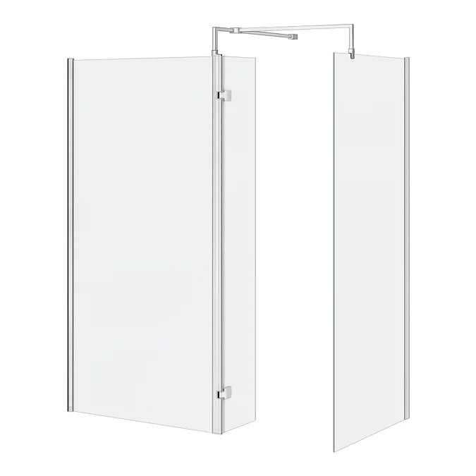 Nova 1600 x 800 Wet Room (inc. Screen, Side Panel + Return Panel) No Tray
