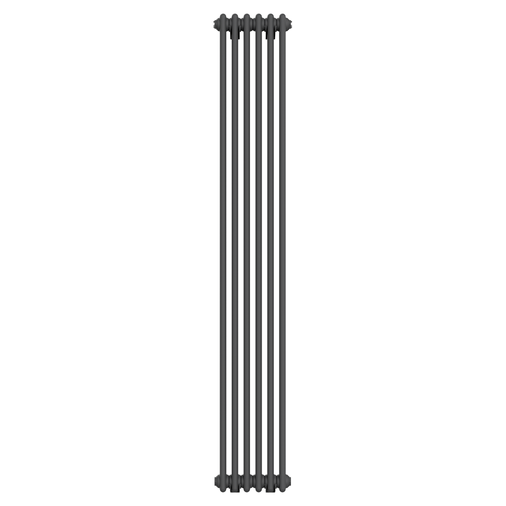 Keswick 1800 x 290mm Cast Iron Style Traditional 2 Column Anthracite Radiator - Image 4