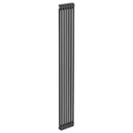 Keswick 1800 x 290mm Cast Iron Style Traditional 2 Column Anthracite Radiator
