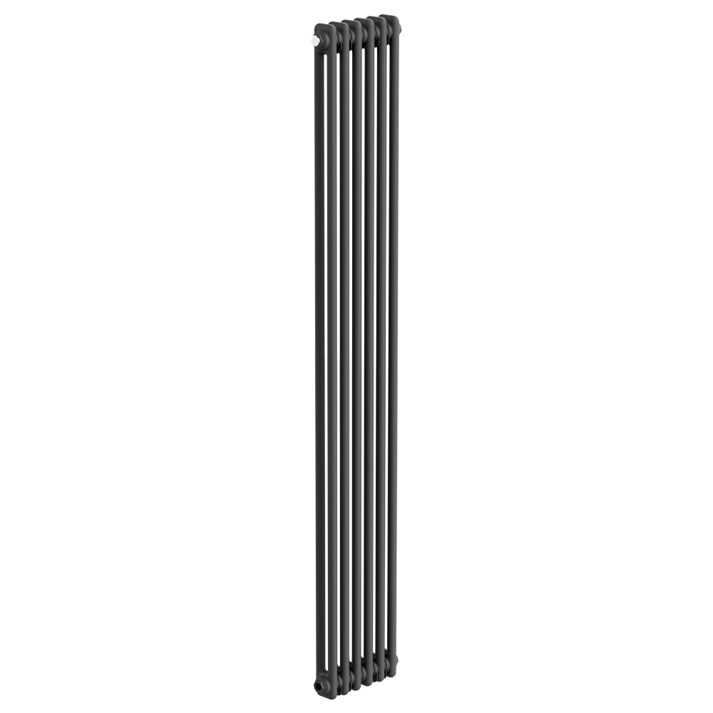 Keswick 1800 x 290mm Cast Iron Style Traditional 2 Column Anthracite Radiator