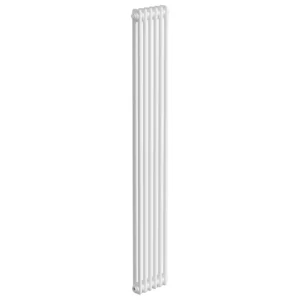 Keswick 1800 x 290mm Cast Iron Style Traditional 2 Column White Radiator