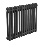 Keswick 450 x 605mm Horizontal Radiator Matt Black 2 Column