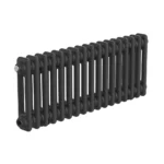Keswick 300 x 785mm Horizontal Radiator Matt Black 2 Column