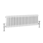 Keswick 300 x 1010mm Horizontal Radiator White 2 Column (22 Sections)