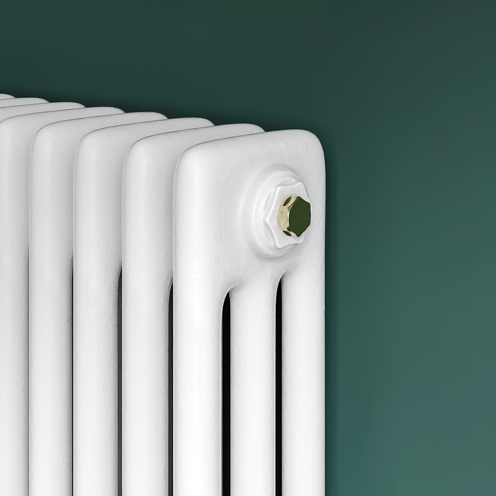 Keswick 300 x 425mm Horizontal Radiator White 3 Column - Image 3