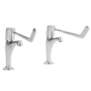 KWC DVS F1074 Lever Operated Pillar Taps