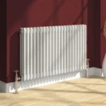 Reina Colona 3 Column Horizontal Radiator - Matt White 600 x 605mm