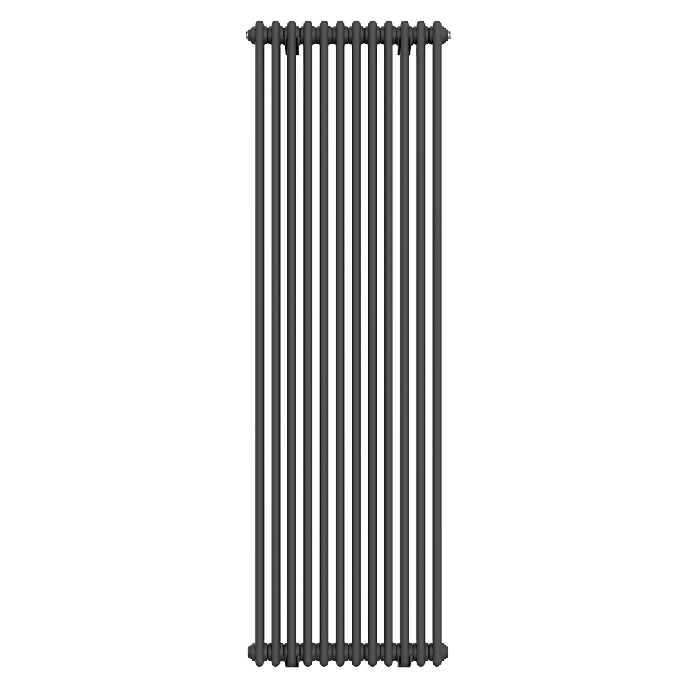Keswick 1800 x 560mm Cast Iron Style Traditional 2 Column Anthracite Radiator - Image 4