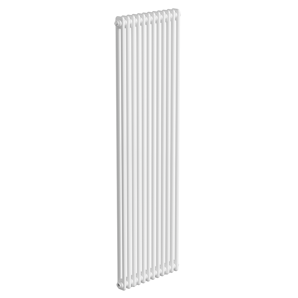 Keswick 1800 x 560mm Cast Iron Style Traditional 2 Column White Radiator - Image 4