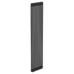 Keswick 1800 x 425mm Cast Iron Style Traditional 2 Column Matt Black Radiator