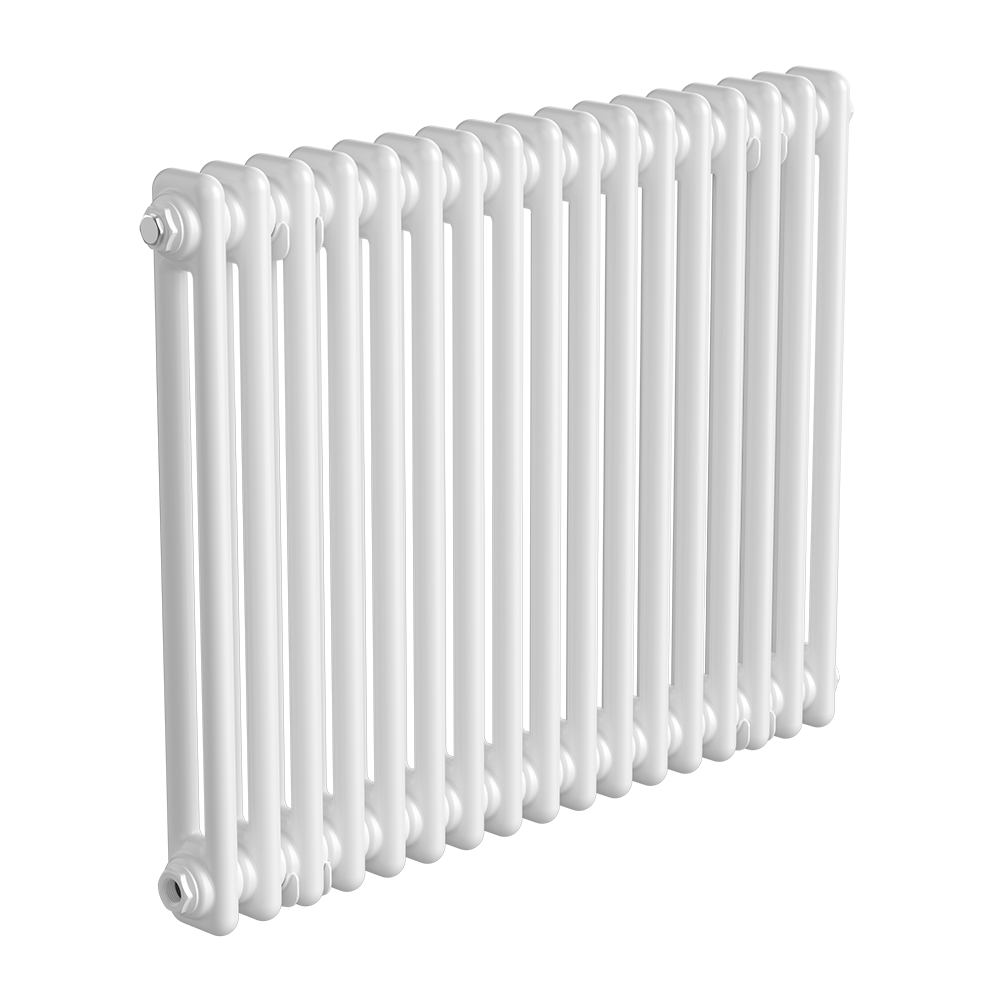 Keswick 600 x 785mm Horizontal Radiator White 2 Column