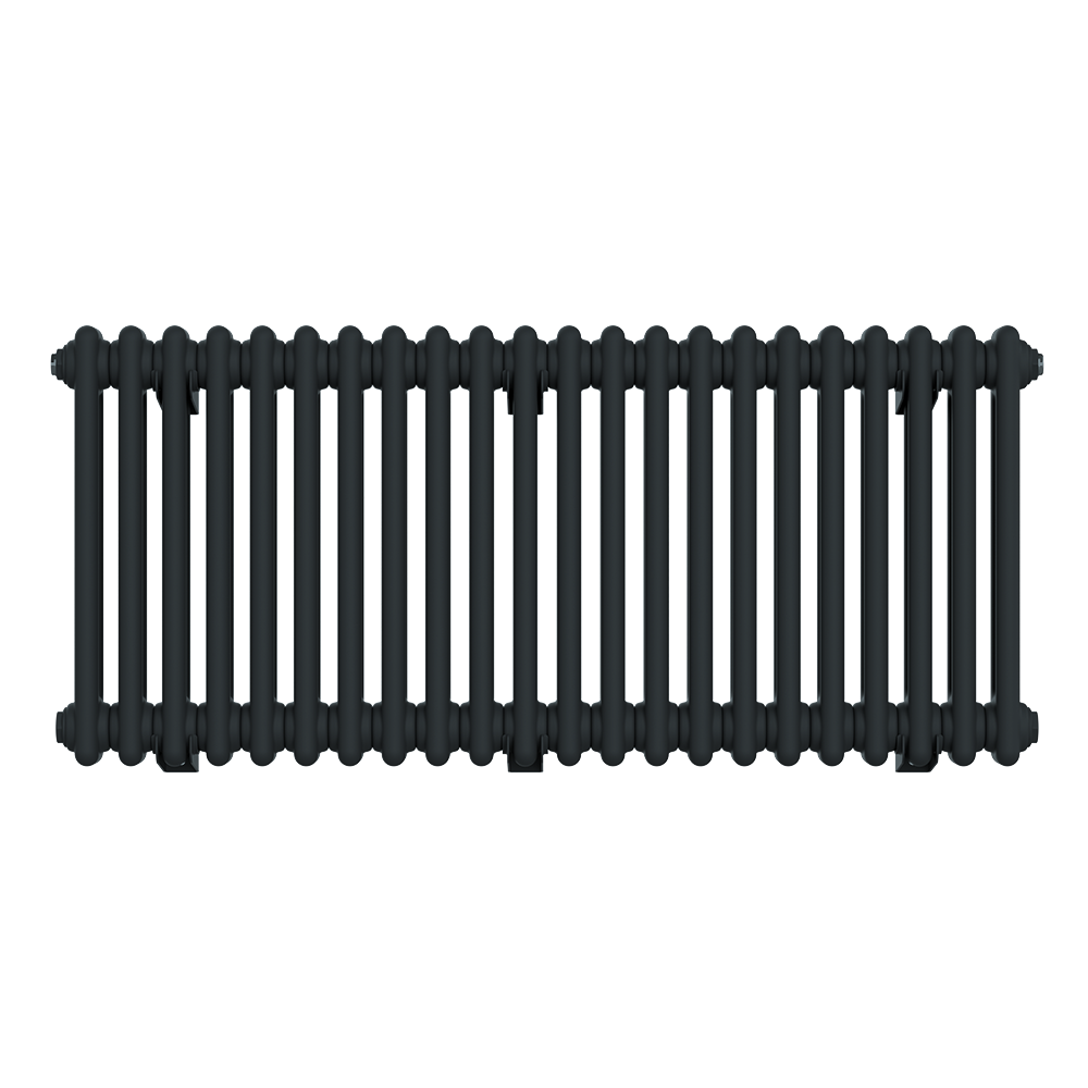 Keswick 450 x 1010mm Horizontal Radiator Anthracite 2 Column - Image 4
