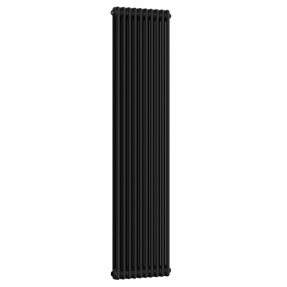 Keswick 1800 x 470mm Cast Iron Style Traditional 2 Column Matt Black Radiator - Image 5