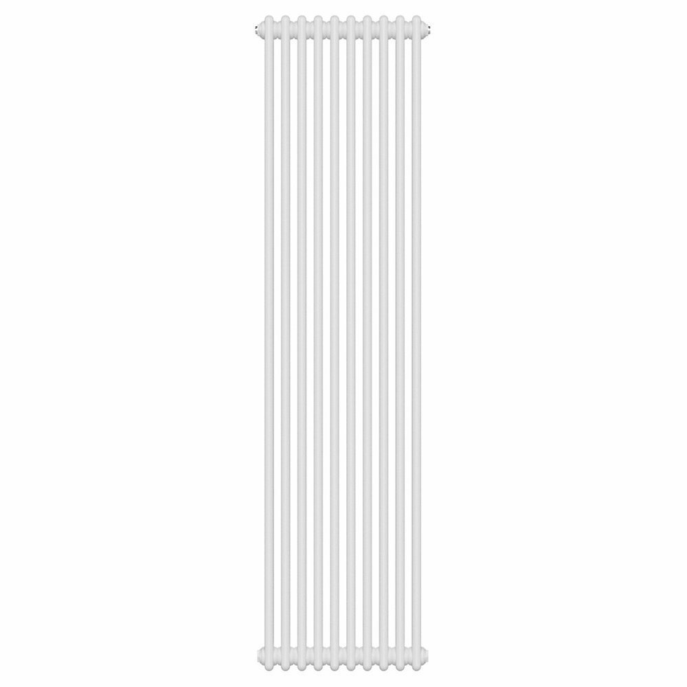 Keswick 1800 x 470mm Cast Iron Style Traditional 2 Column White Radiator - Image 2