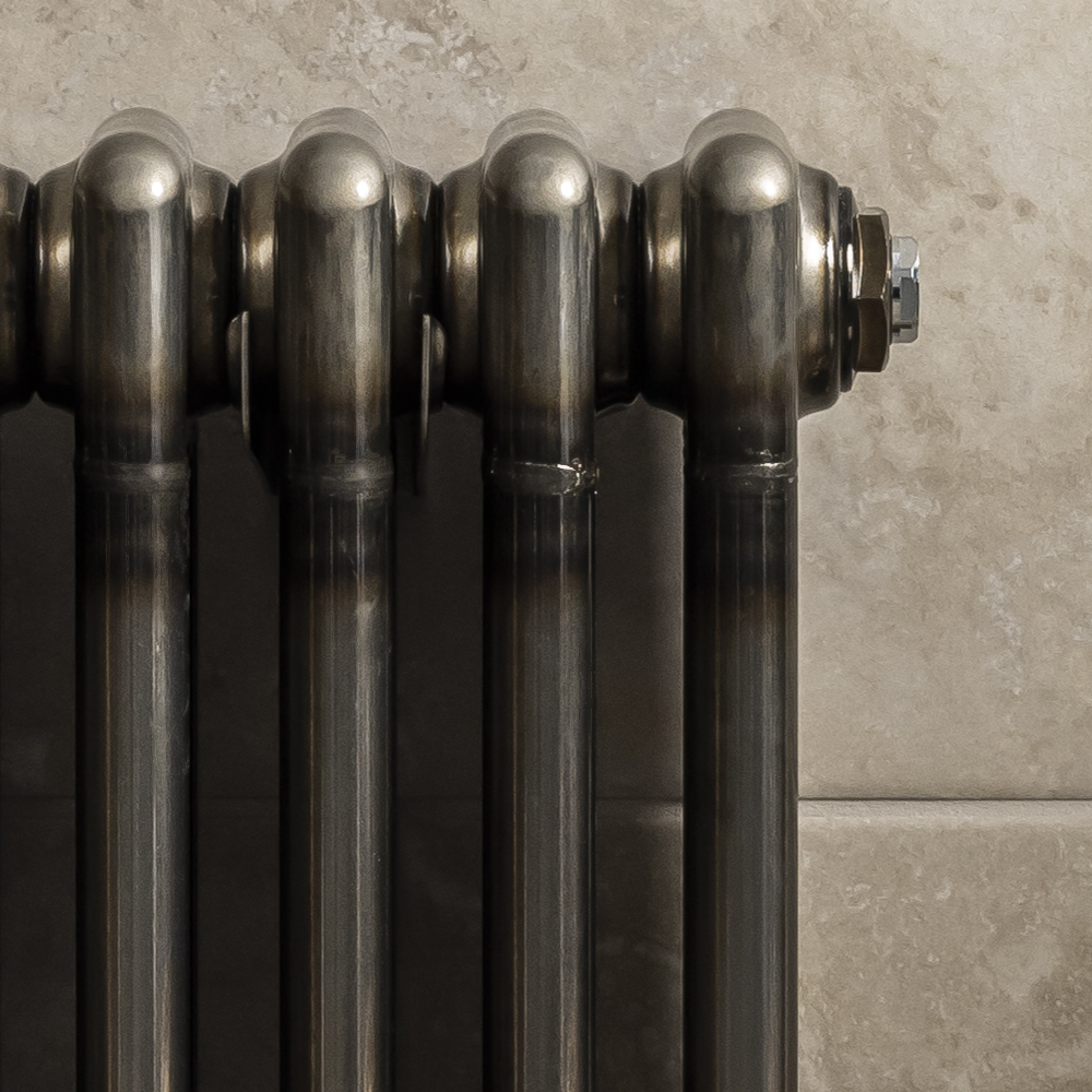 Keswick 600 x 425mm Raw Metal (Lacquered) 3 Column Radiator - Image 3