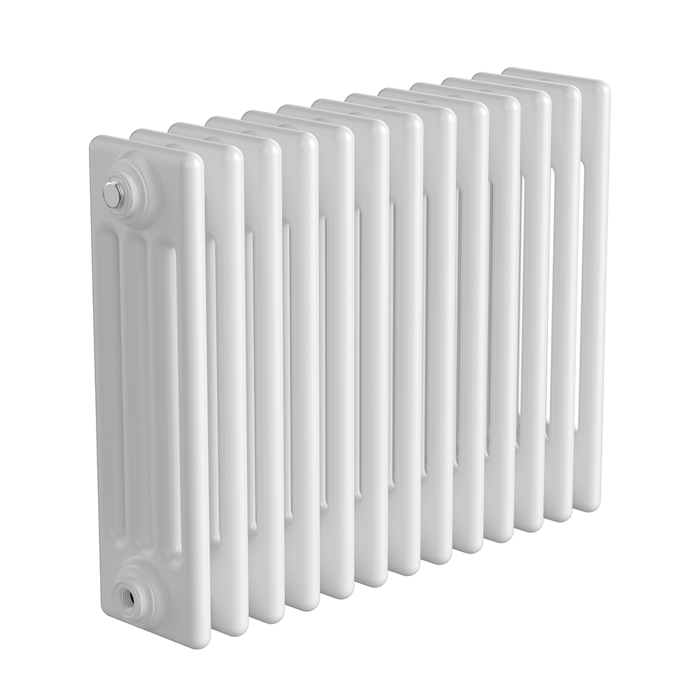 Keswick 450 x 605mm Horizontal Radiator White 4 Column