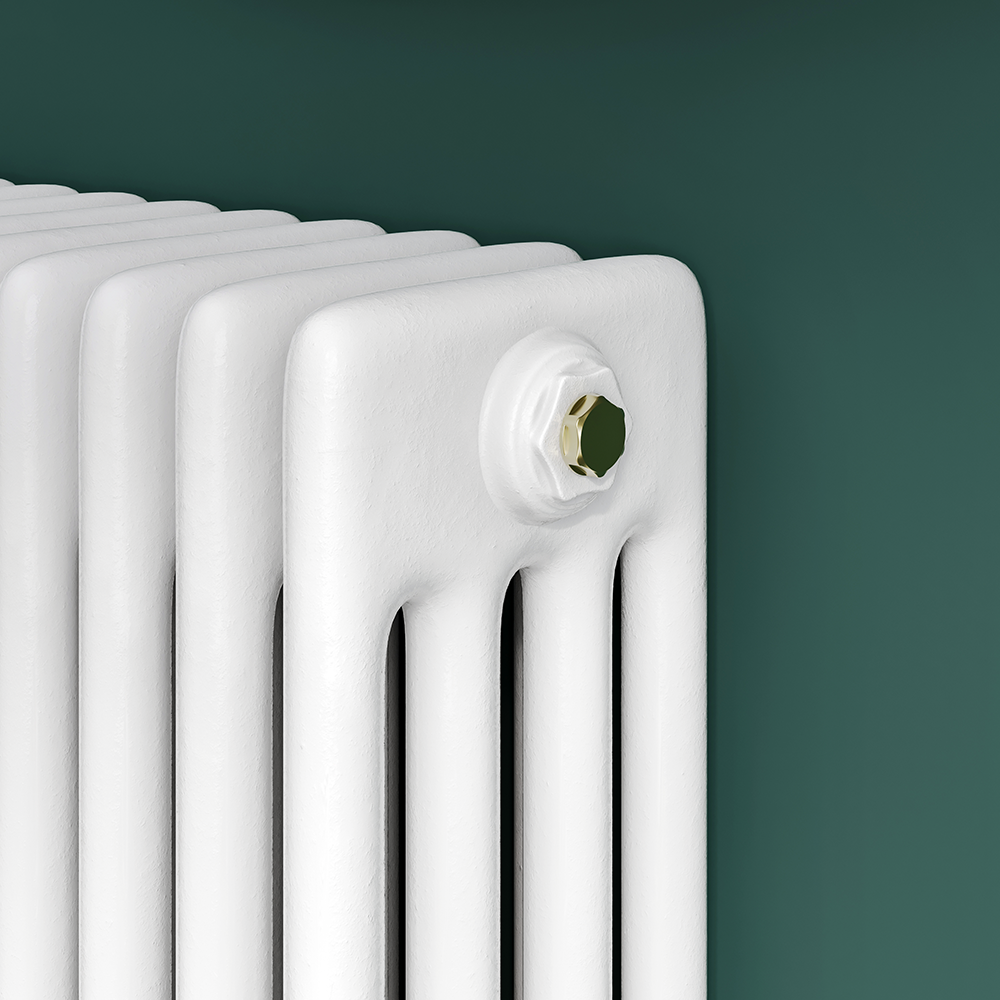 Keswick 450 x 605mm Horizontal Radiator White 4 Column - Image 4
