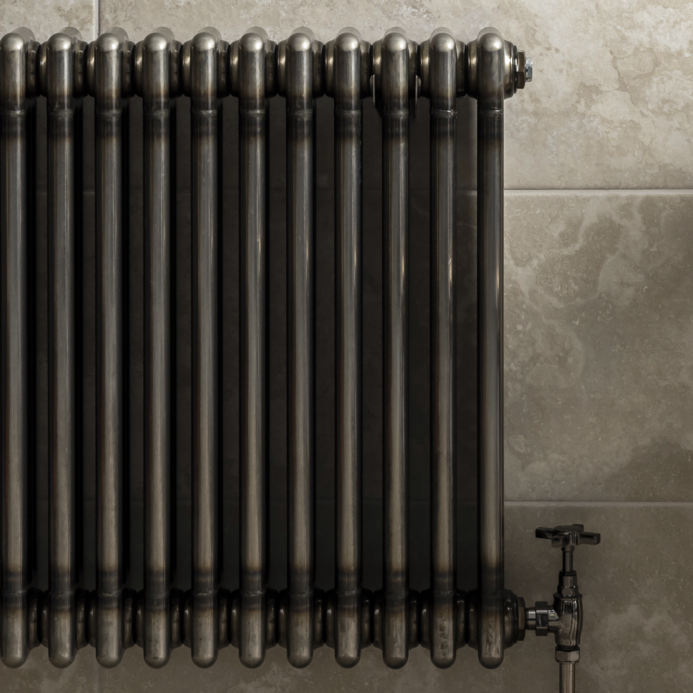 Keswick 600 x 605mm Raw Metal (Lacquered) 3 Column Radiator - Image 4