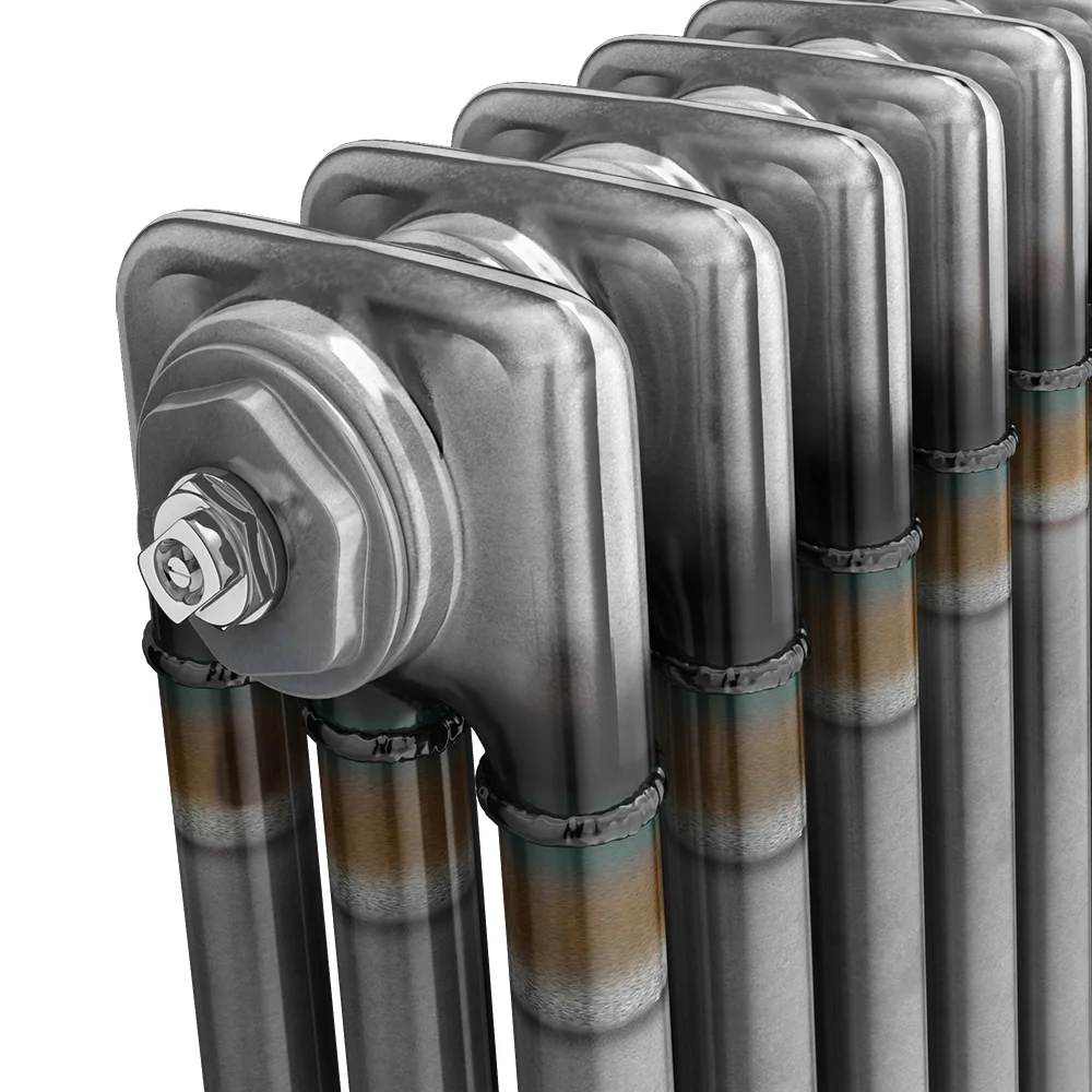 Keswick 600 x 605mm Raw Metal (Lacquered) 3 Column Radiator - Image 5